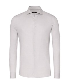 Heren overhemd lange mouw beige