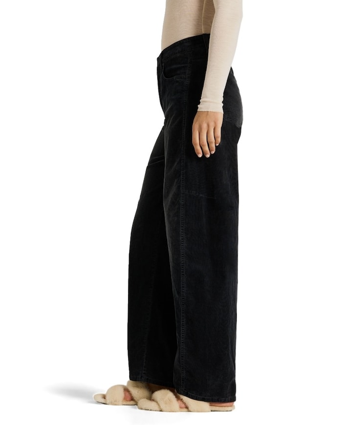 Baggy twisted dames broek zwart