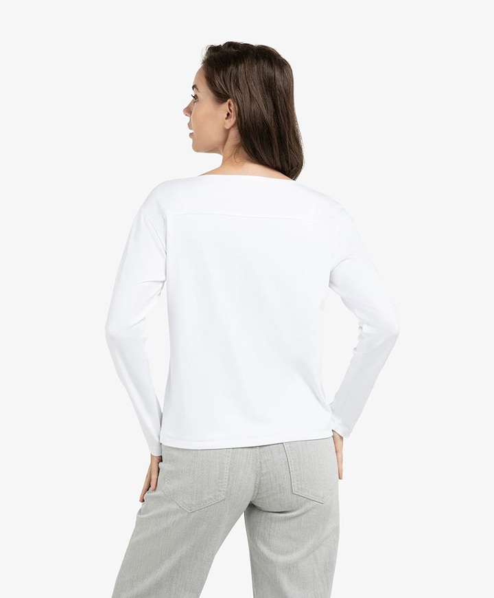 Dames longsleeve wit