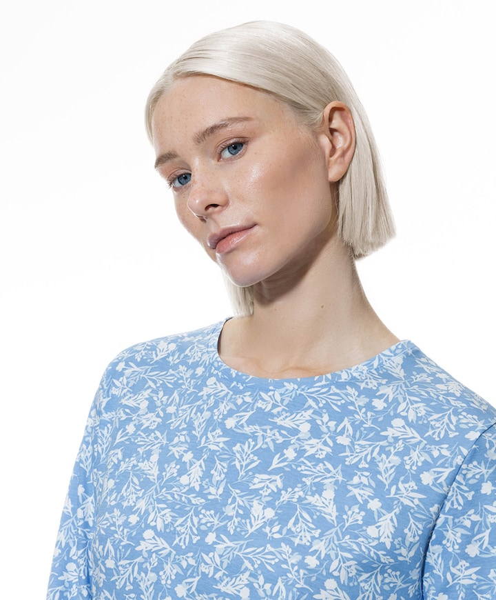 Dames nachthemd blauw