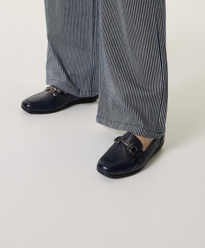 Women Slip-on dames instappers blauw