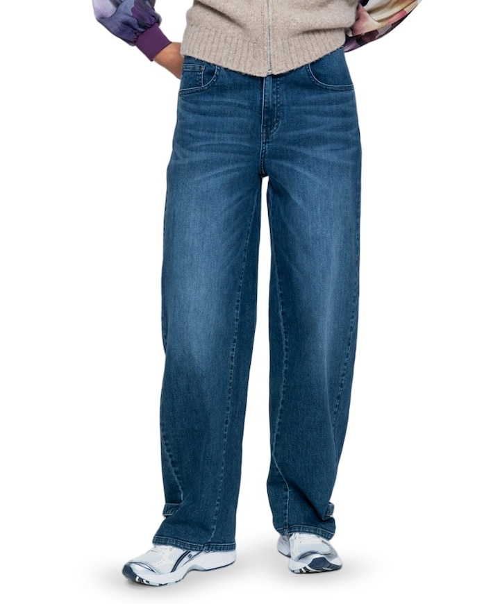 Barrel dames jeans blauw