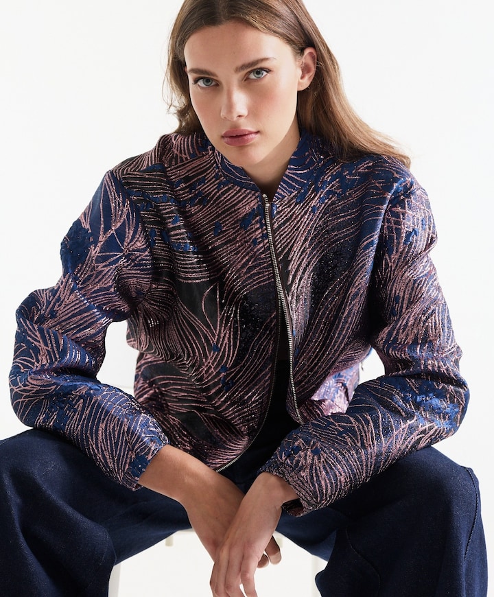 Dames jas blauw