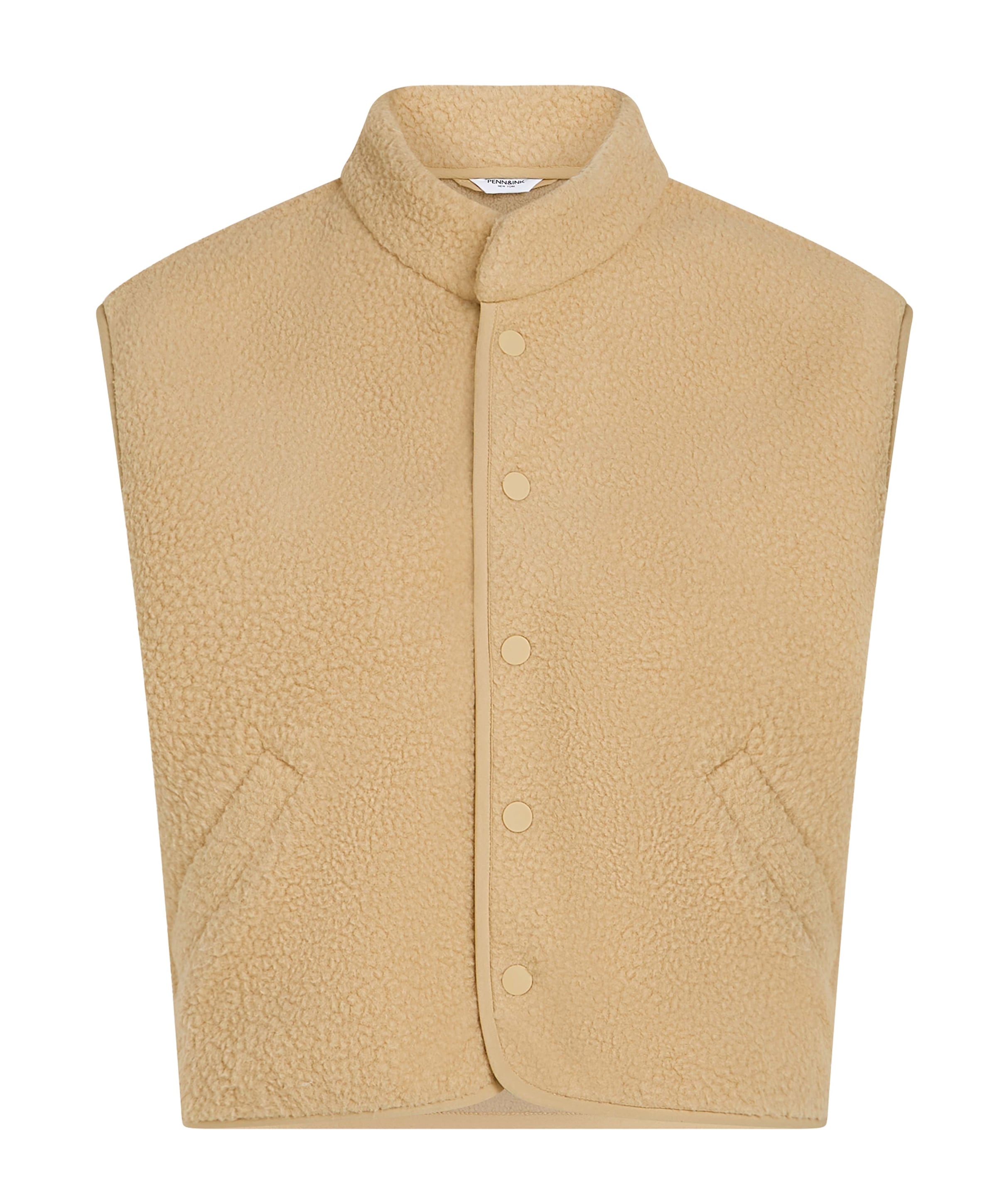 Dames gilet beige