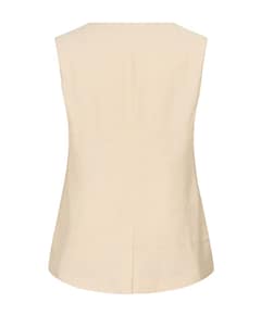 Dames gilet beige