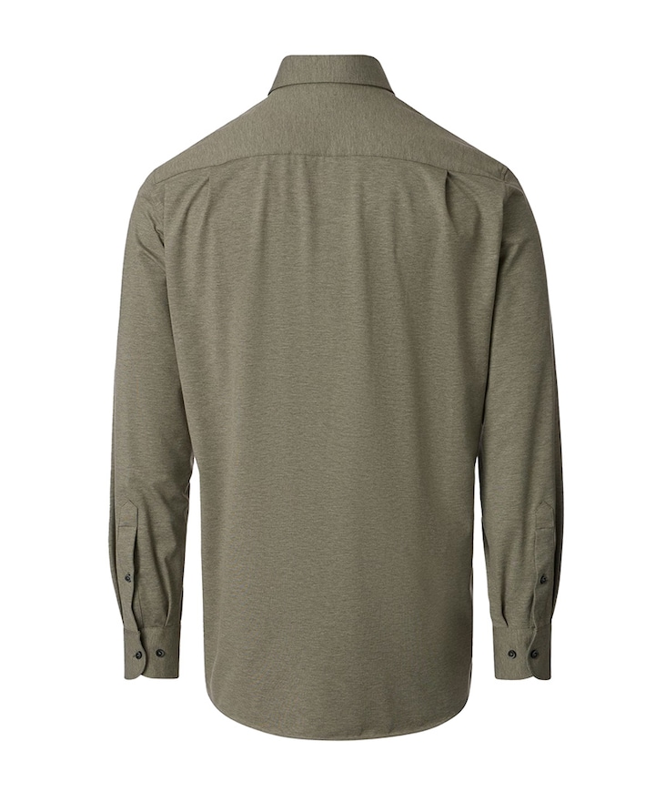 Heren overhemd lange mouw groen