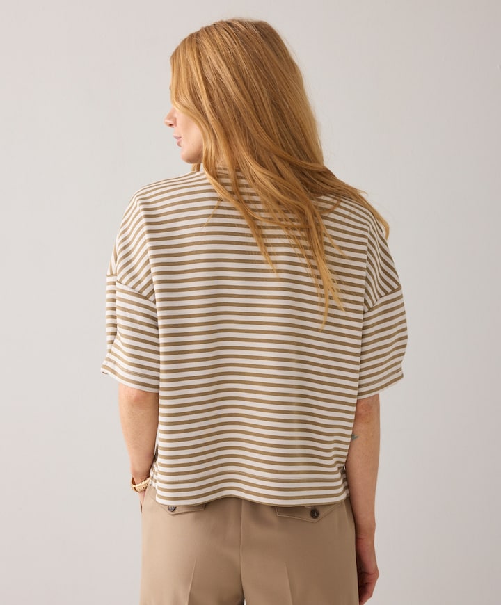 Dames T-shirt beige