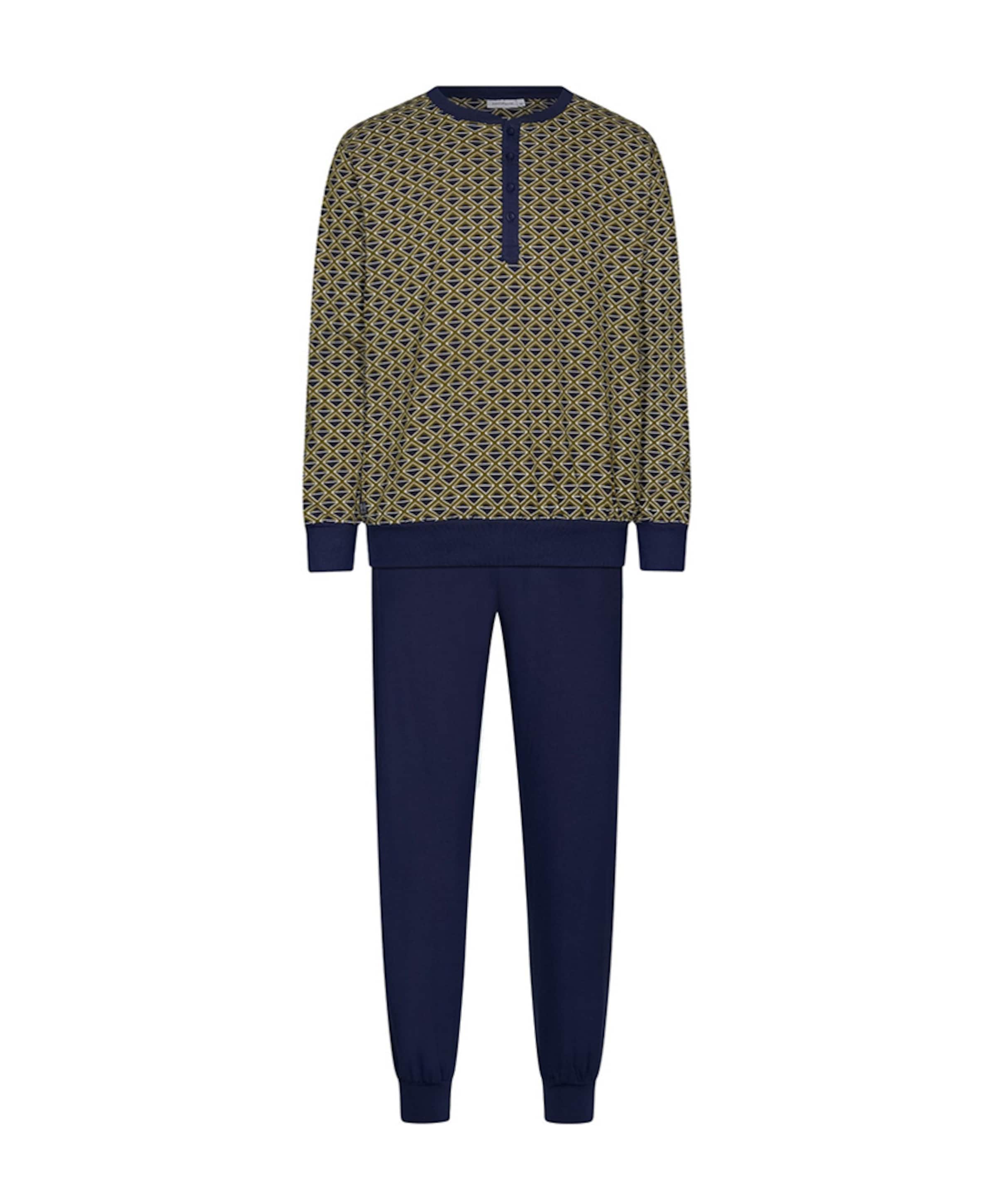 Heren pyjamaset blauw