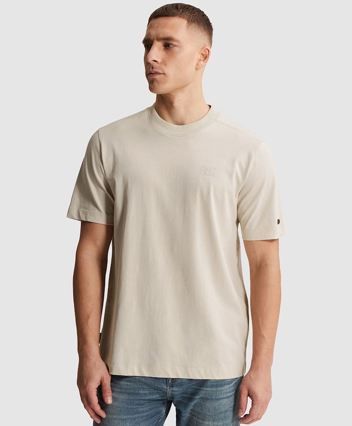 Heren T-shirt beige