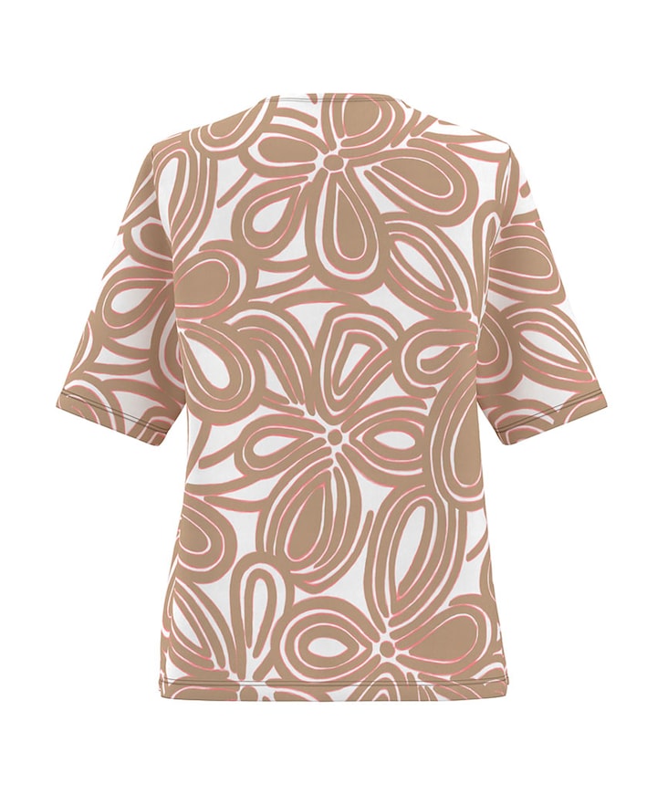 Dames T-shirt beige