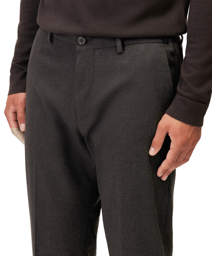 AJEND_RGLR heren pantalon bruin
