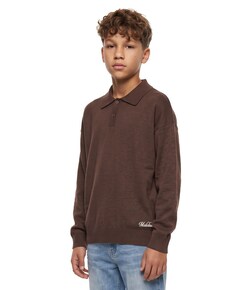 Jongens polo bruin