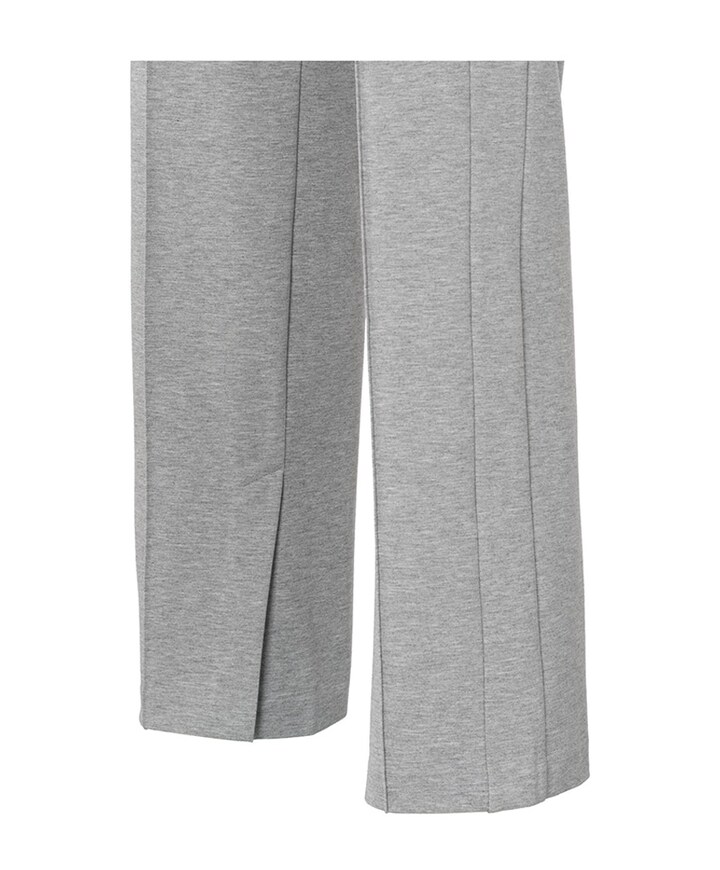 Soft melange tailored trousers grijs