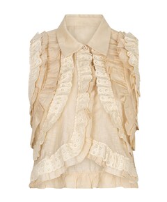 Dames top beige