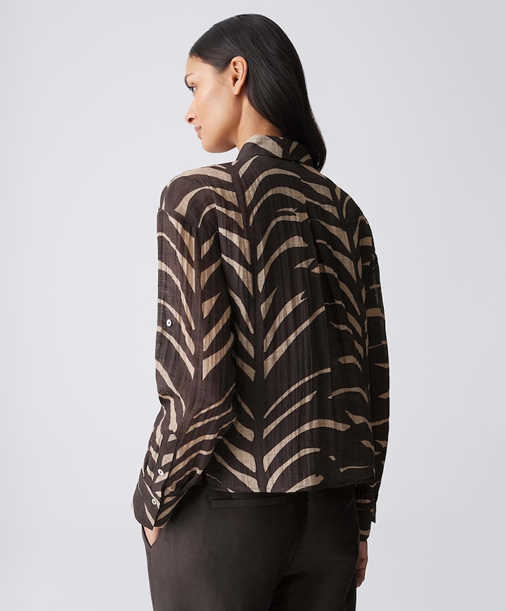Dames blouse bruin