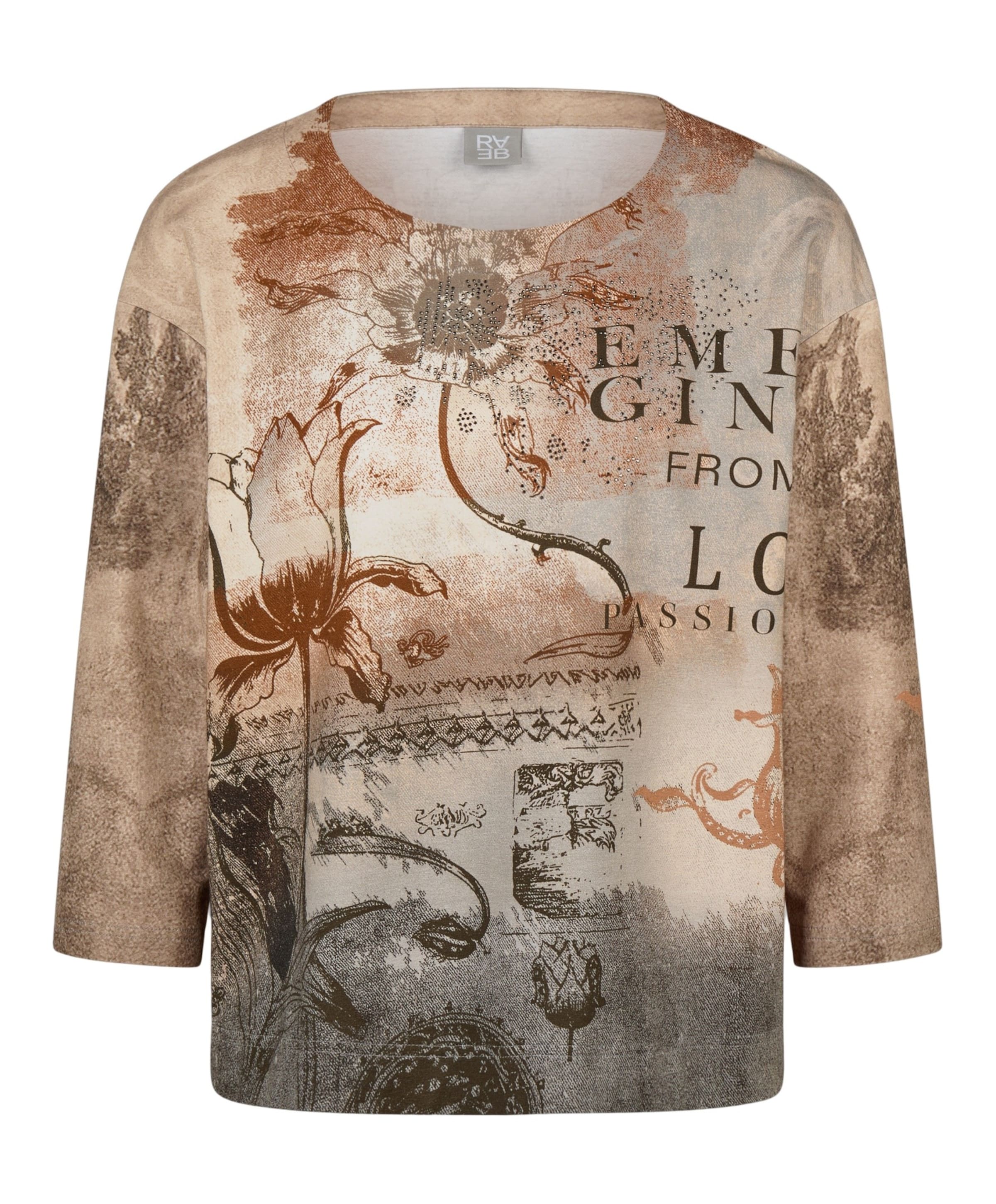 Dames longsleeve beige