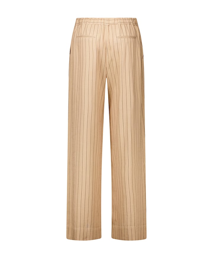 Devine stripe dames broek beige