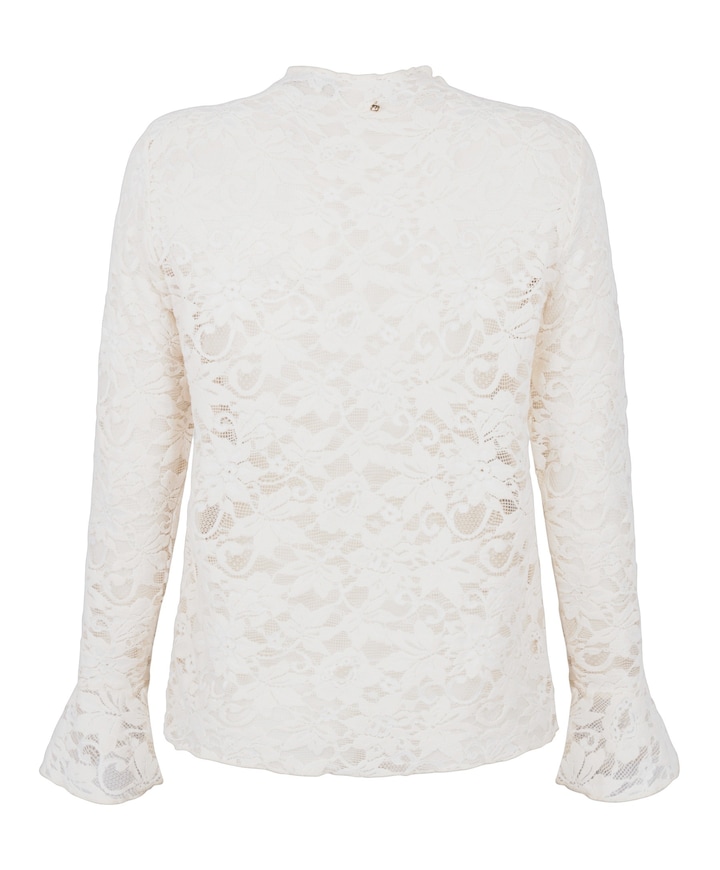 Dames longsleeve ecru