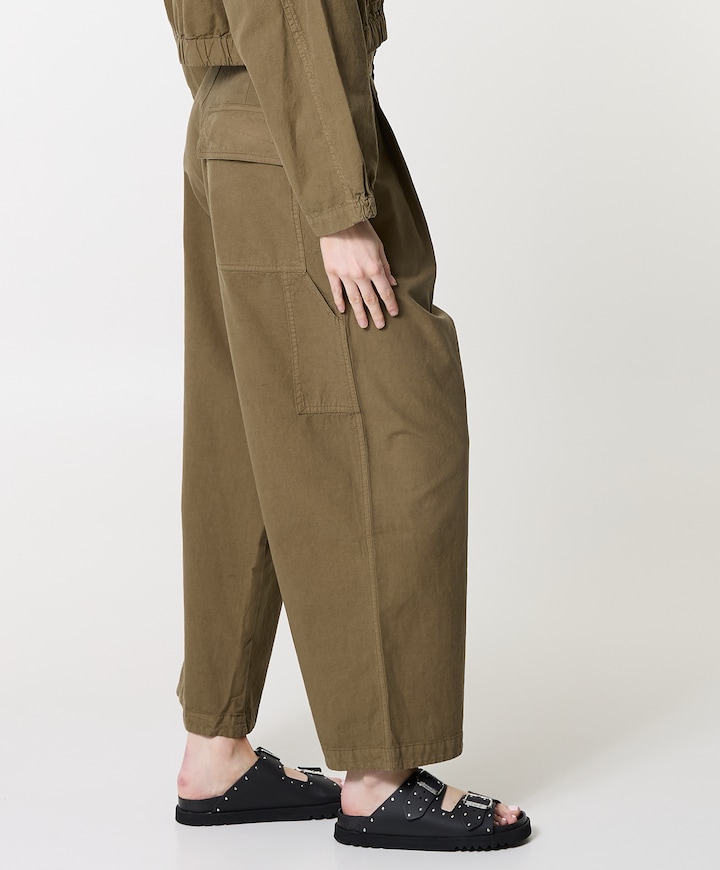 British worker dames broek groen