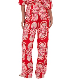 Wide Heartfelt dames broek rood