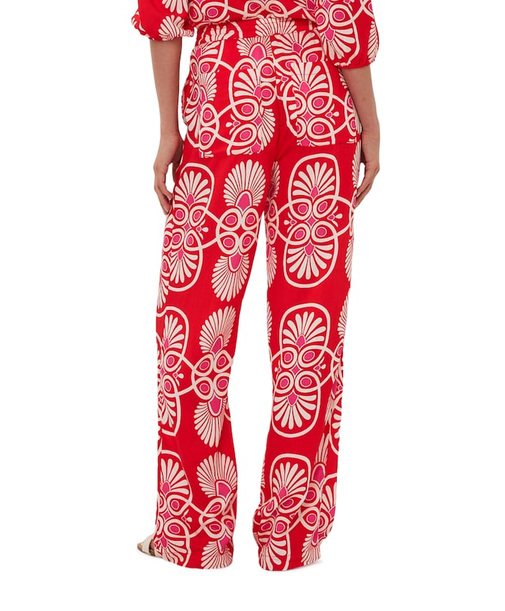 Wide Heartfelt dames broek rood