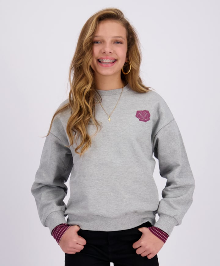 Meisjes sweater grijs