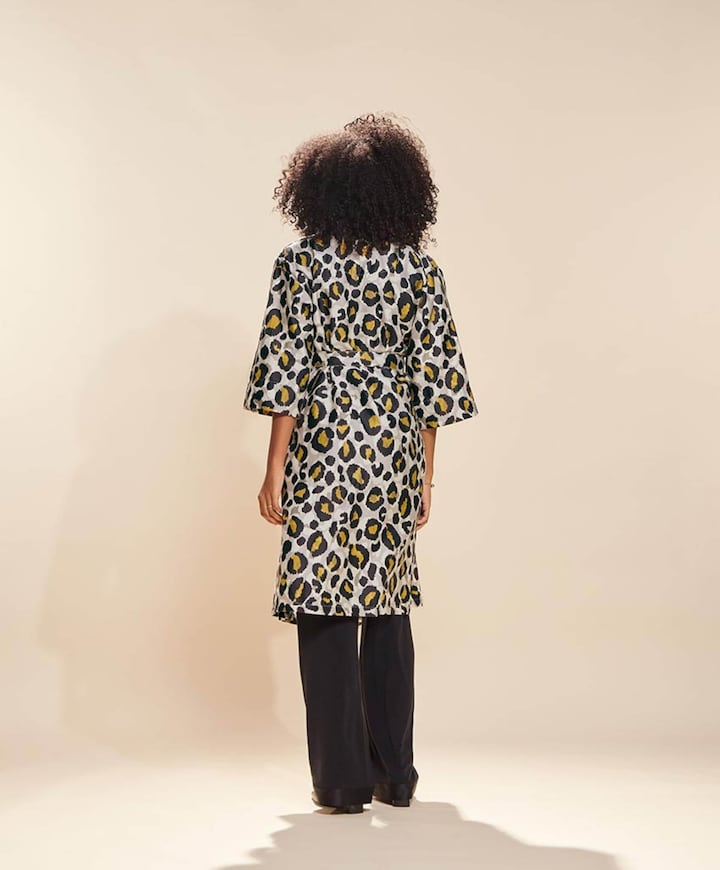 Dames ochtendjas geel