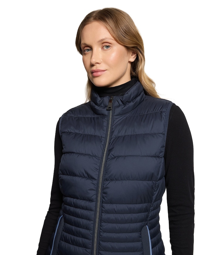 Dames bodywarmer blauw