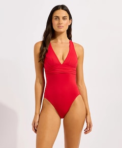 Dames badpak rood