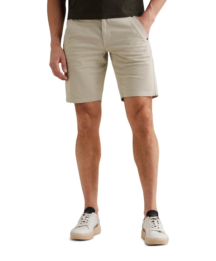 SPECTOR CHINO SHORTS FANCY STRUCTU heren korte broek wit