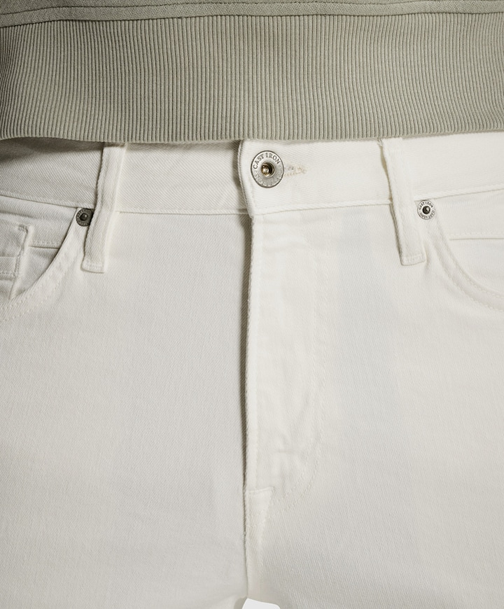 VALVER REGULAR SLUB STRETCH heren jeans wit