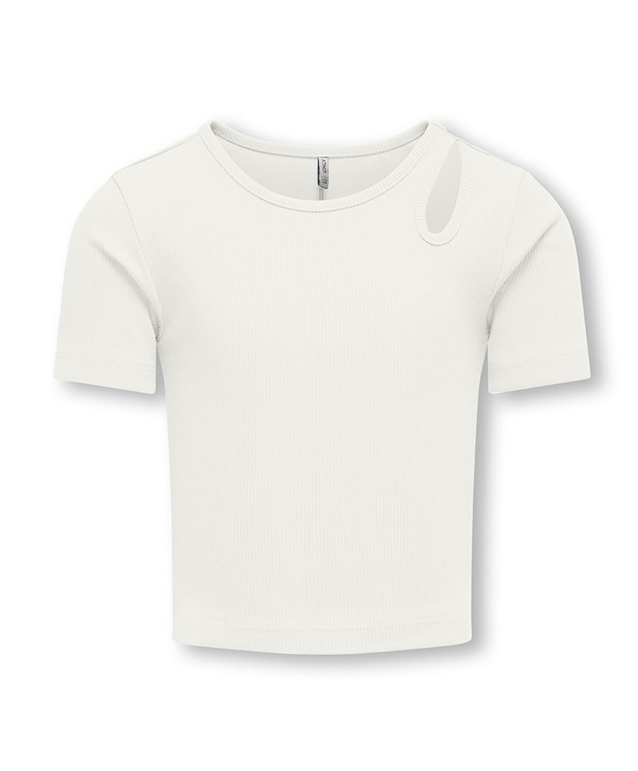 Meisjes t-shirt ecru