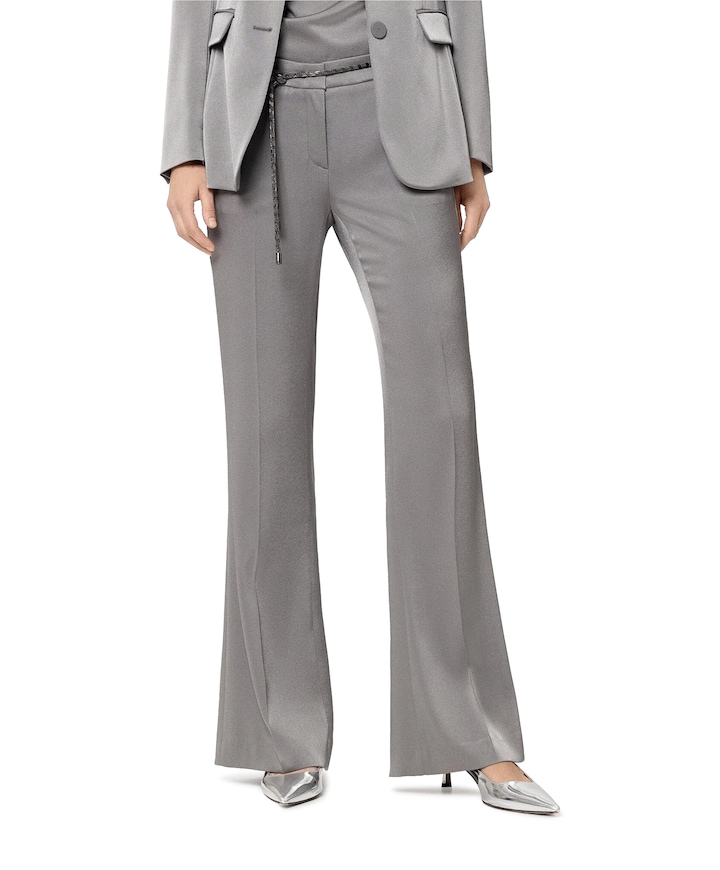 Bootleg broek zilver