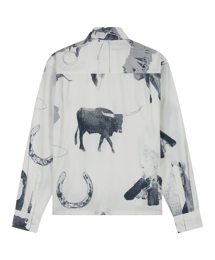 Heren overhemd lange mouw multicolor