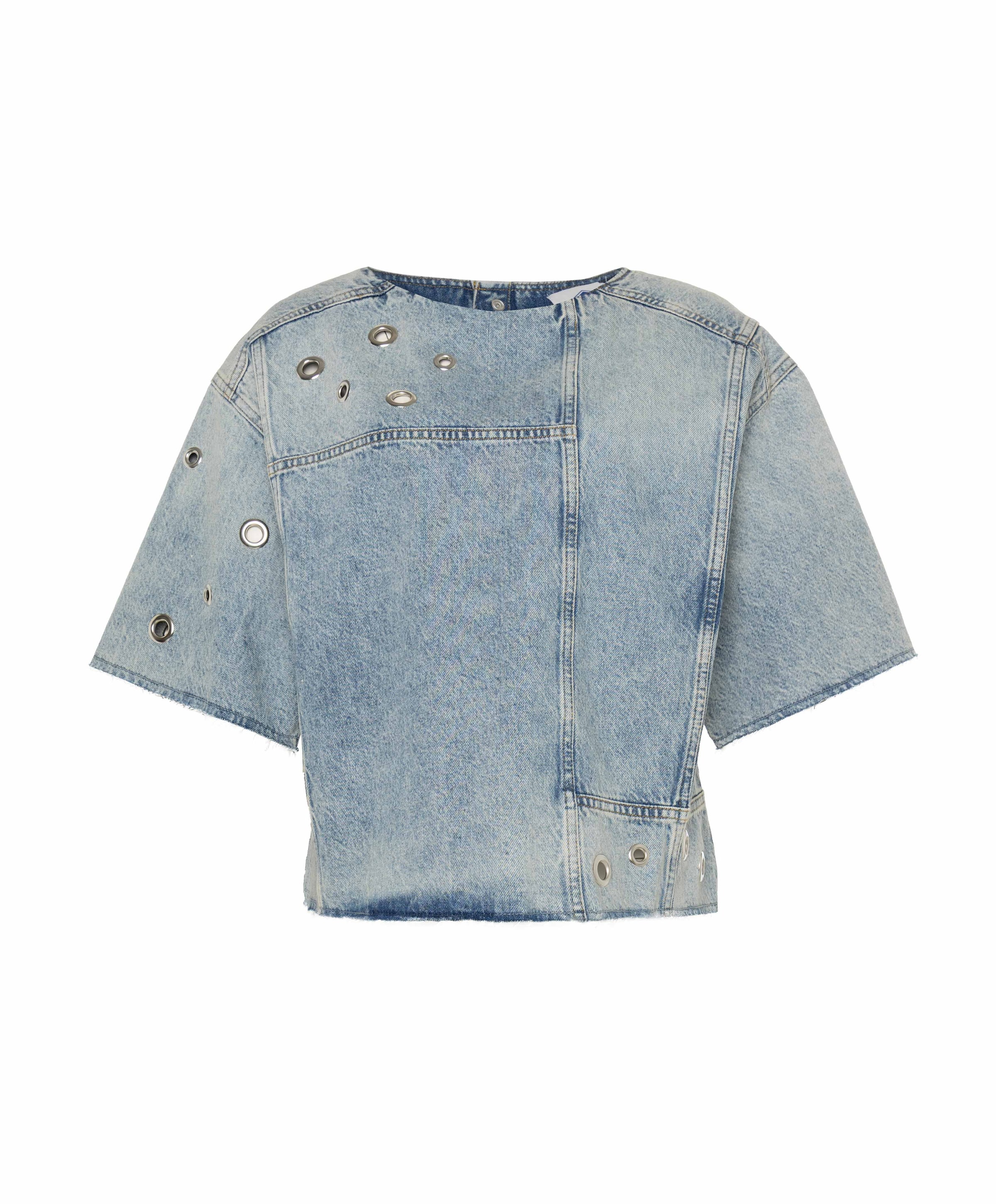Dames blouse blauw