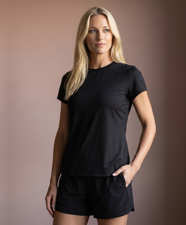 Dames t-shirt zwart