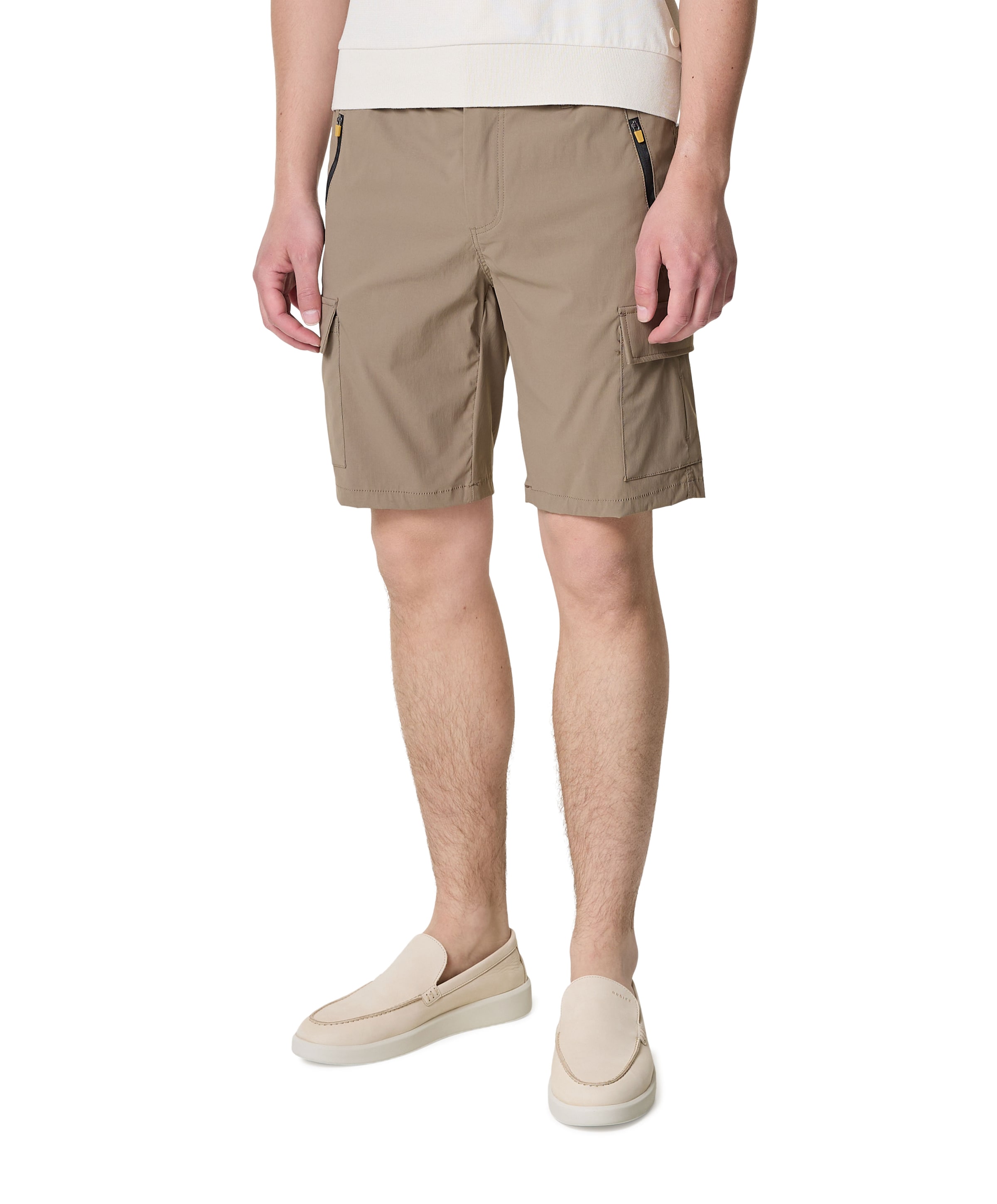 heren korte broek beige