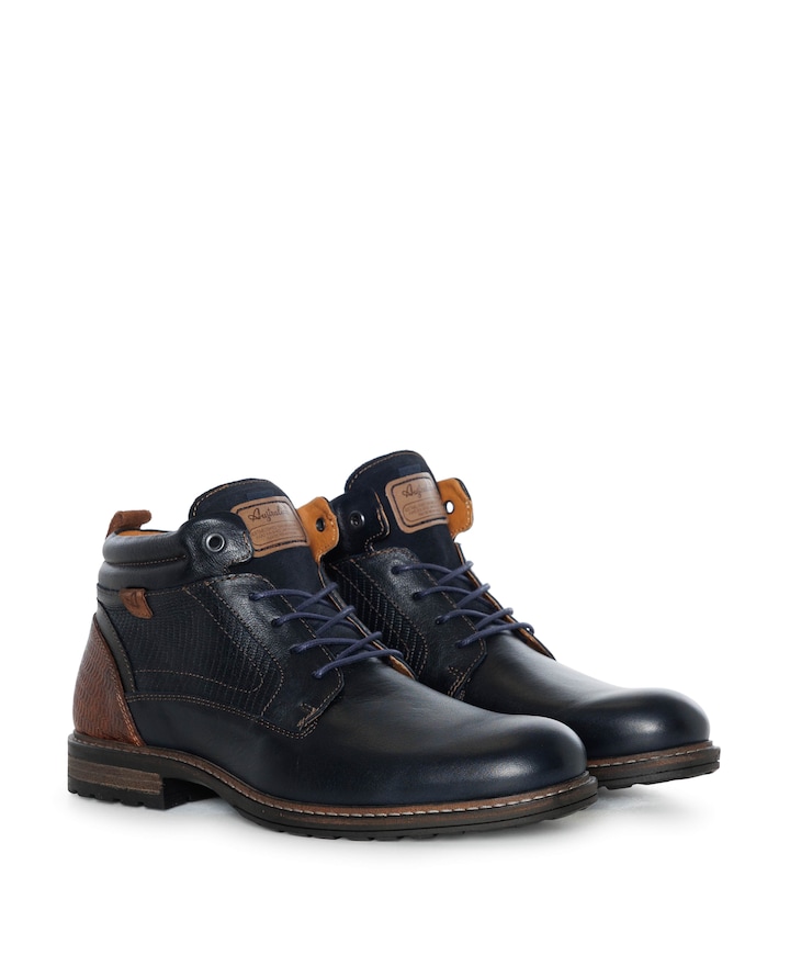 Conley  heren veterboots blauw