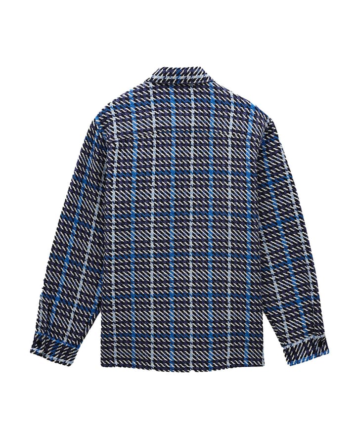 Heren overshirt blauw