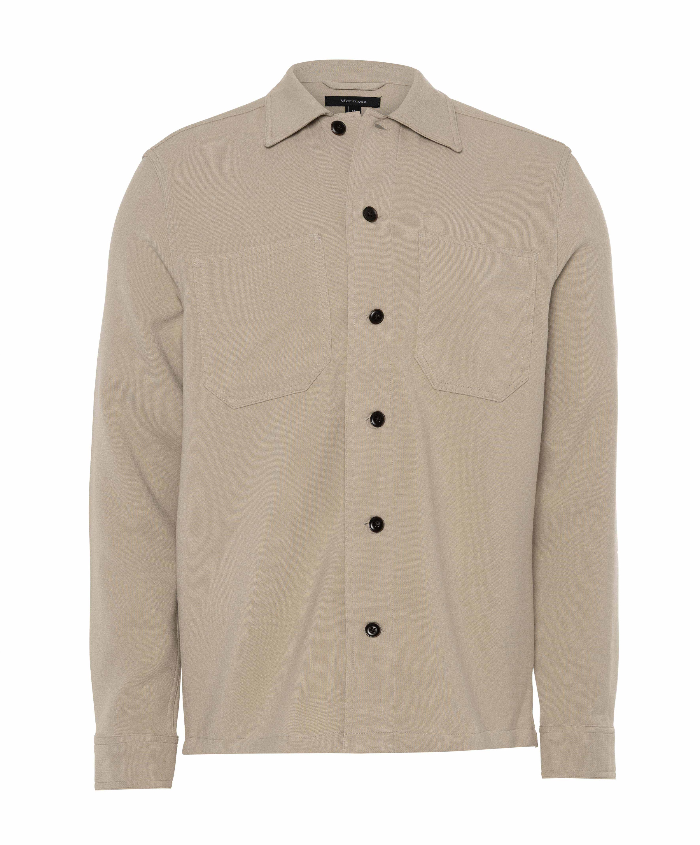 Heren overshirt beige