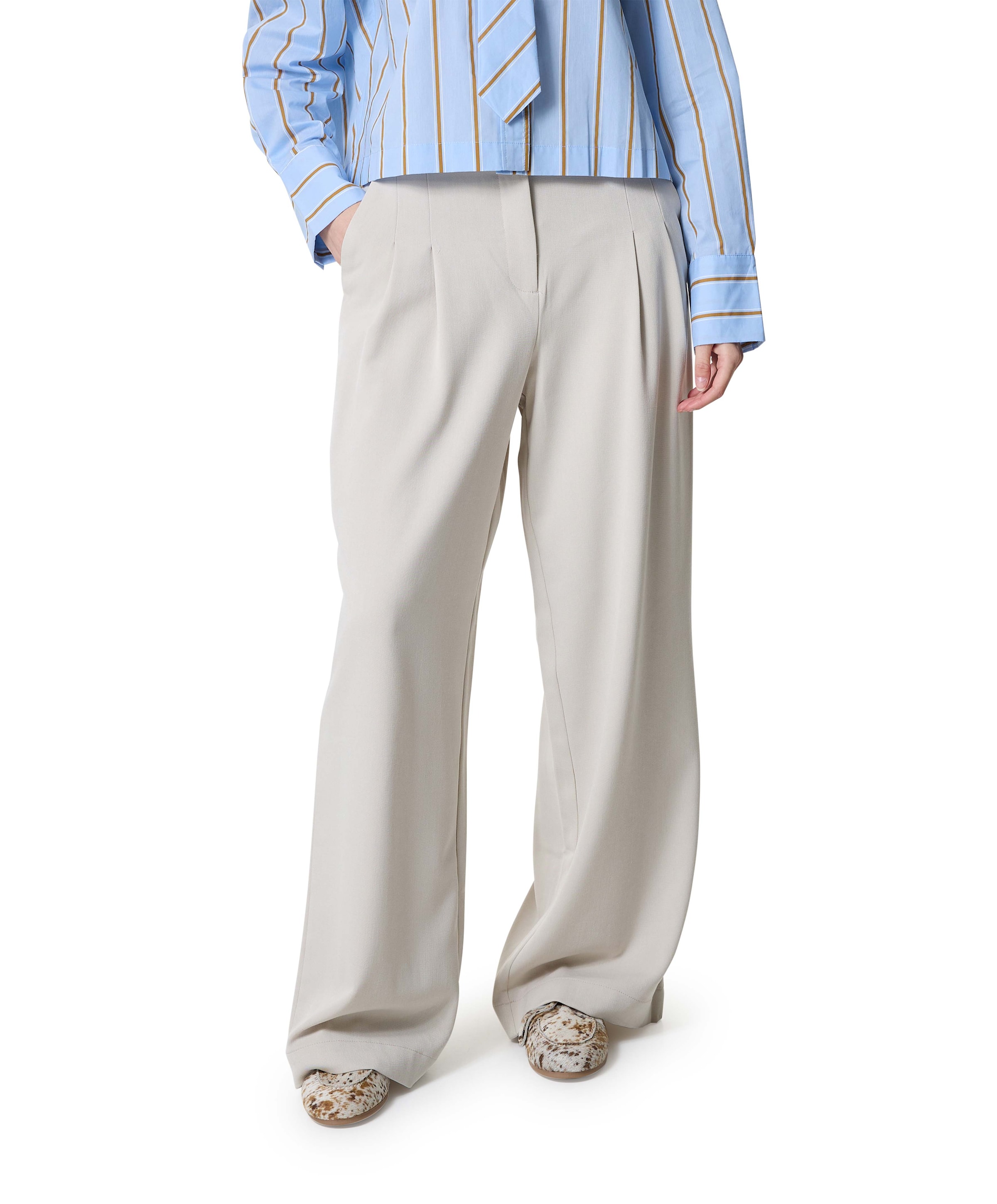 MSCHHenrika HW dames broek beige