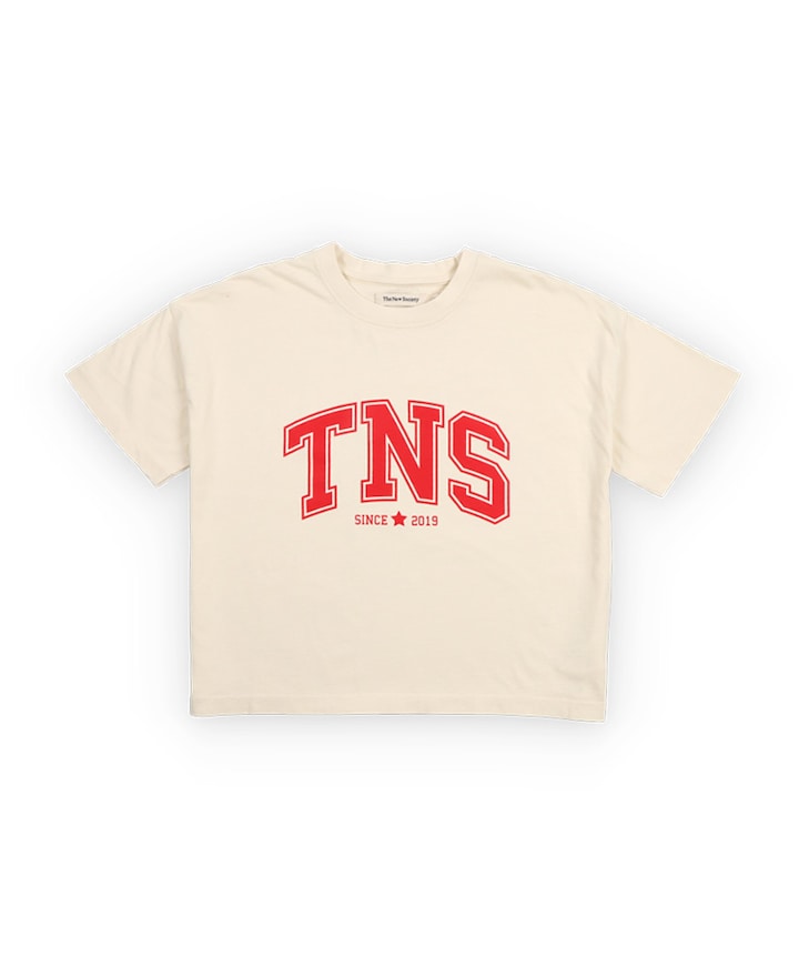 Meisjes t-shirt ecru