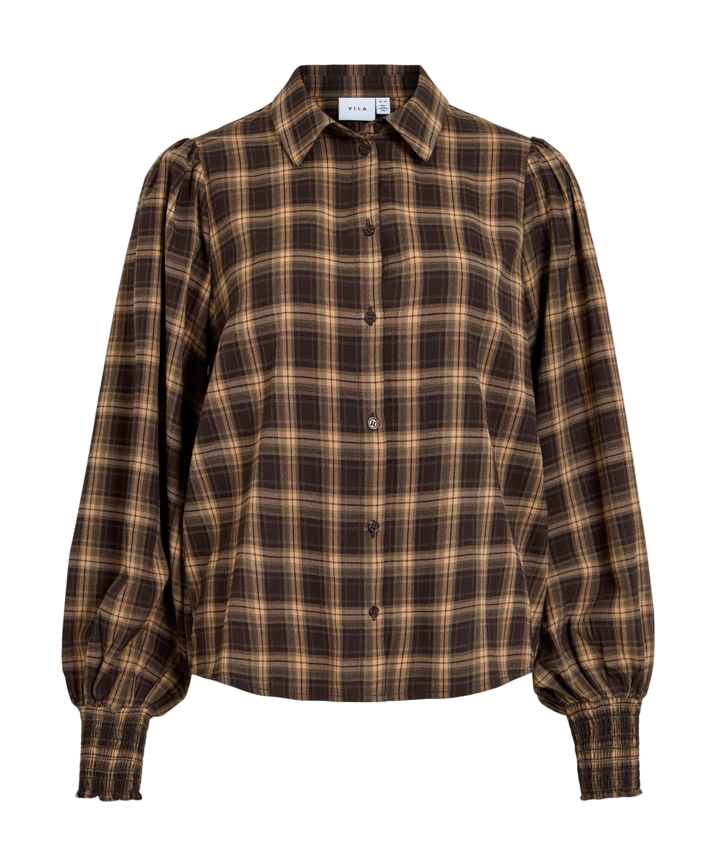 Dames blouse bruin