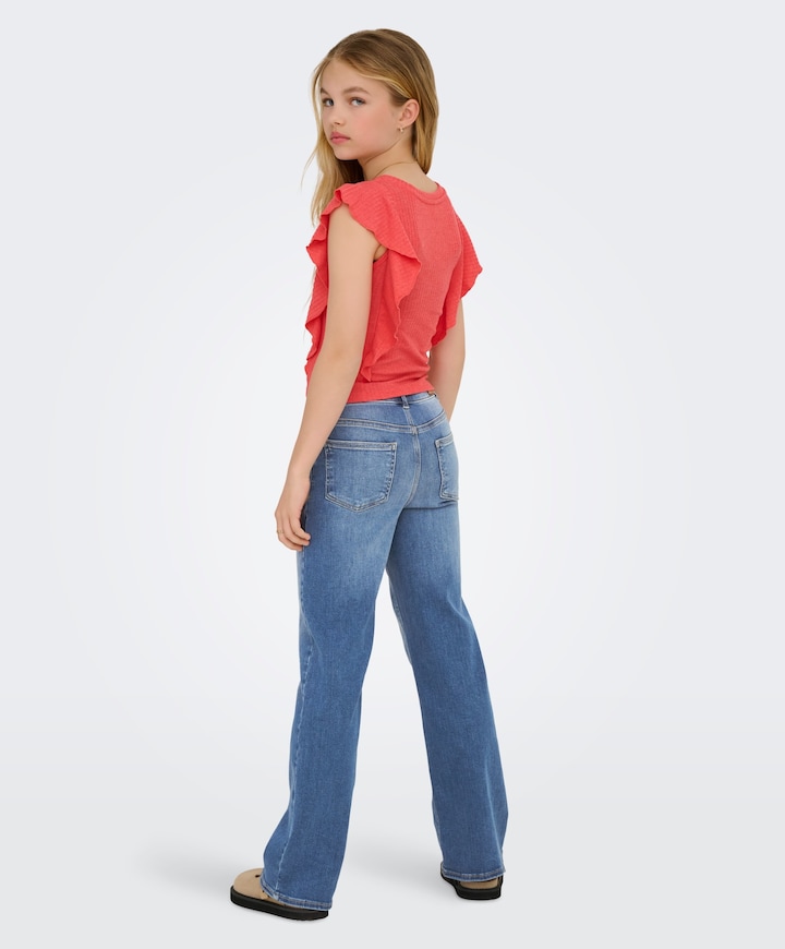KOGMADISON BLUSH WIDE DNM CRO37 jeans blauw