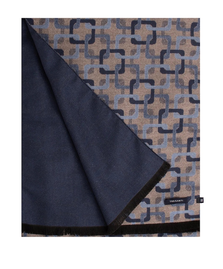 Heren sjaal blauw