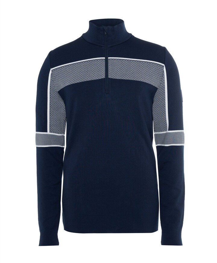 Heren pully blauw