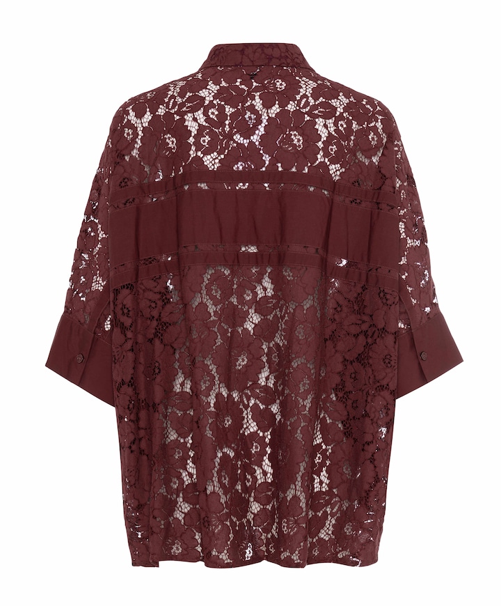 Dames blouse bordeaux