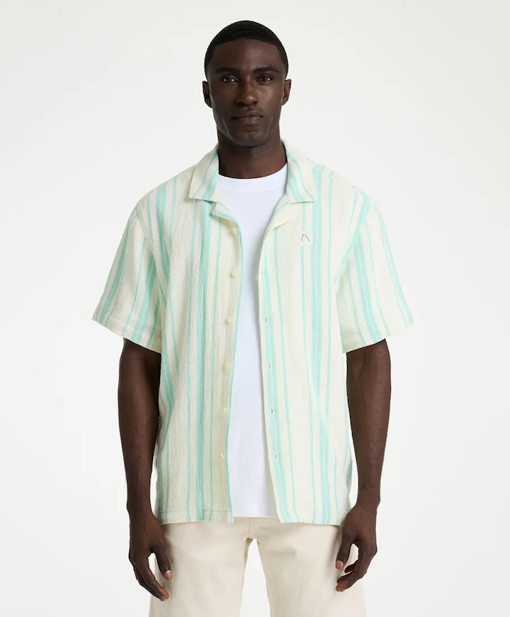 Heren overshirt blauw