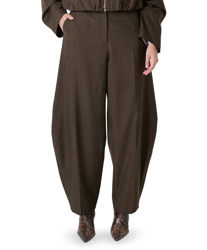 Dante Mid waist Pants dames broek groen