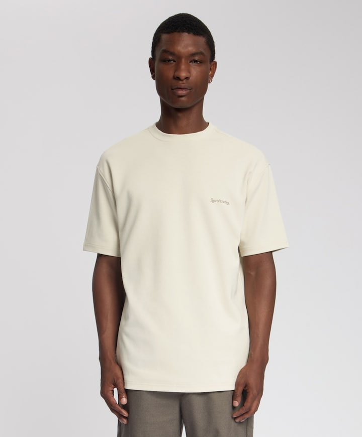 Heren T-shirt beige